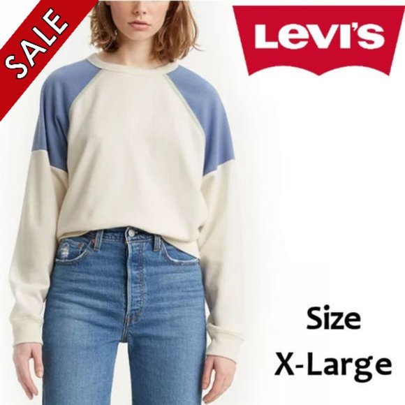 Levi's Colorblock Crewneck Sweatshirt Size X-Large - Picture 12 of 12